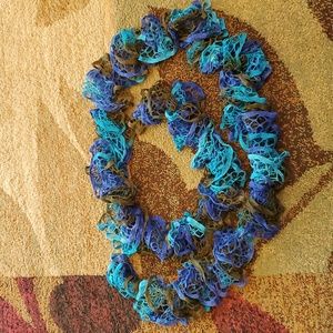 Women's hand crocheted 92" scarf